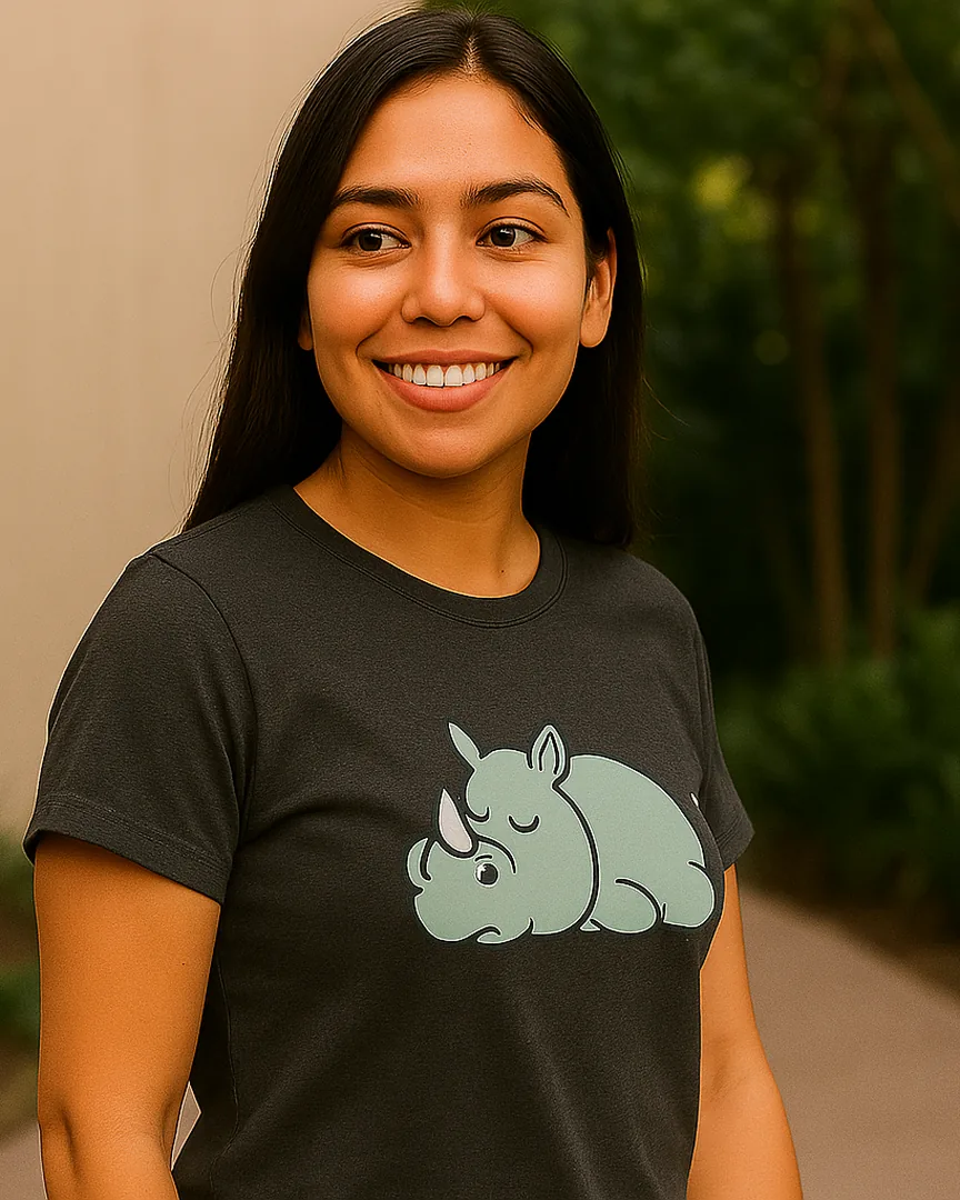 Camiseta Rinoceronte Dormilón color Gris Jaspe