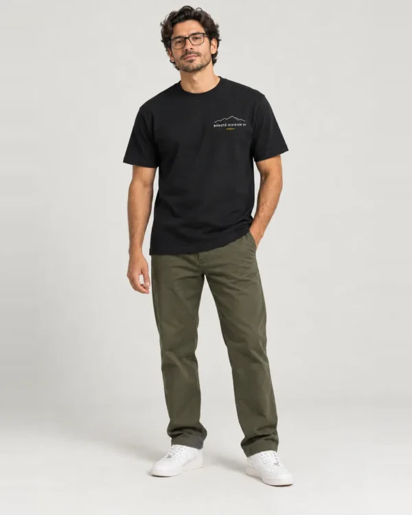 Camiseta Bogotá Division 01 color negro, frente